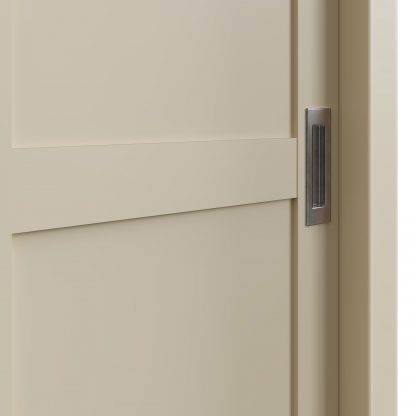 Faire 150cm Sliding Robe in Putty with Oak Top - Image 2