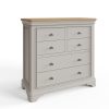 Faire 4+2 Chest in Dove Grey with Oak Top - Image 12