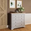 Faire 4+2 Chest in Dove Grey with Oak Top - Image 11