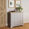 Faire 4+2 Chest in Dove Grey with Oak Top - Image 10
