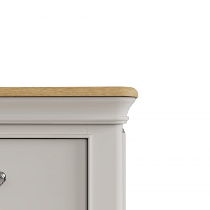 Faire 4+2 Chest in Dove Grey with Oak Top - Image 8