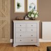 Faire 4+2 Chest in Dove Grey with Oak Top