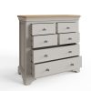 Faire 4+2 Chest in Dove Grey with Oak Top - Image 4