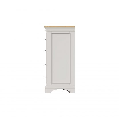 Faire 4+2 Chest in Dove Grey with Oak Top - Image 3