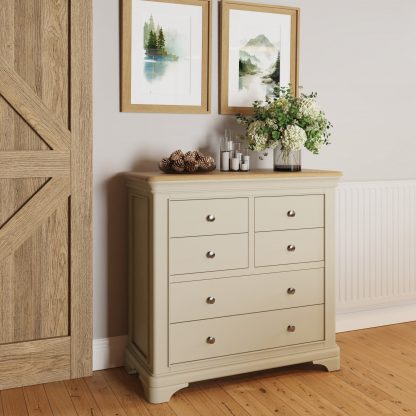 Faire 4+2 Chest in Putty with Oak Top - Image 11