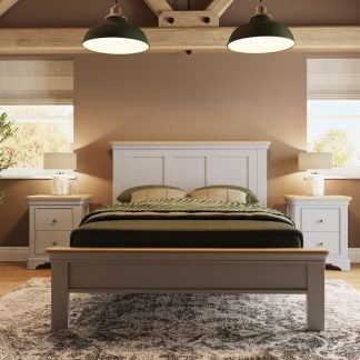 Faire 4ft6 Panel Bed in Dove Grey