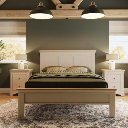 Faire 4ft6 Panel Bed in Putty