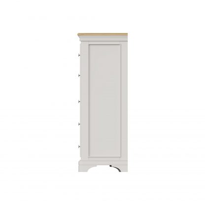 Faire 8 Drawer Chest in Dove Grey with Oak Top - Image 2