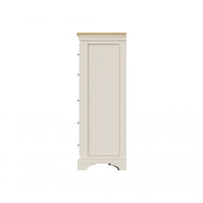 Faire 8 Drawer Chest in Putty with Oak Top - Image 2