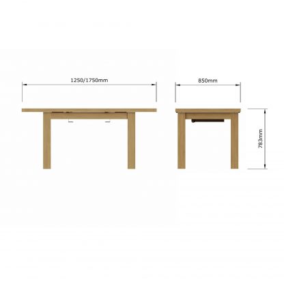 Robus Oak Extending Dining Table - Image 15