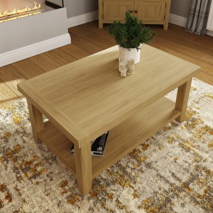 Robus Oak Two Tier Coffee Table - Image 3