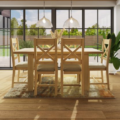 Robus Oak Extending Dining Table - Image 4
