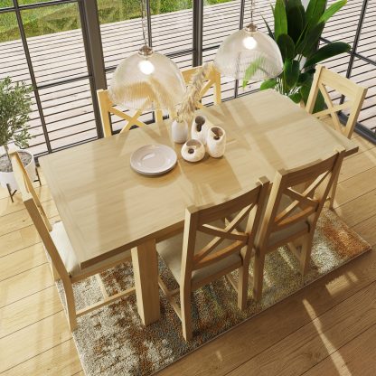 Robus Oak Extending Dining Table - Image 6