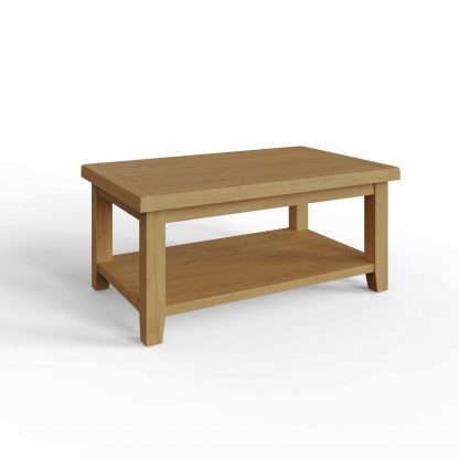 Robus Oak Two Tier Coffee Table - Image 4