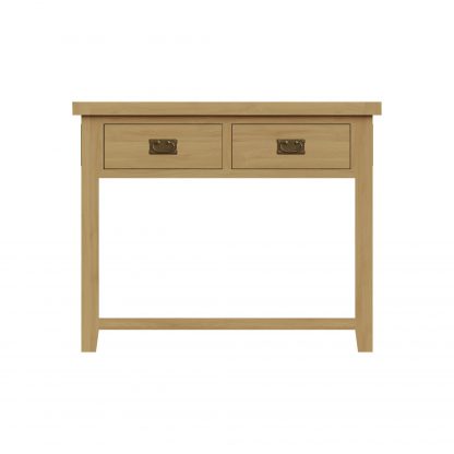 Robus Oak Console Table With Drawers - Image 5