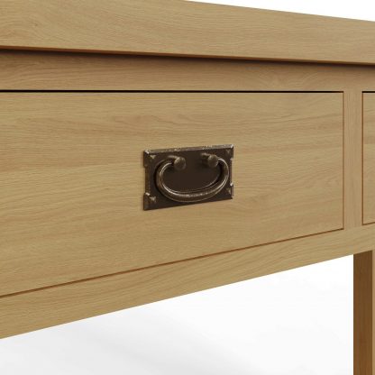 Robus Oak Console Table With Drawers - Image 6