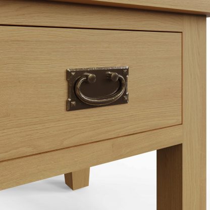 Robus Oak Side/ Lamp Table With Drawer - Image 8
