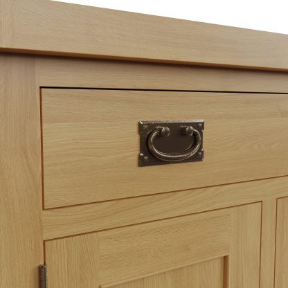 Robus Oak 2 Door 1 Drawer Sideboard - Image 6
