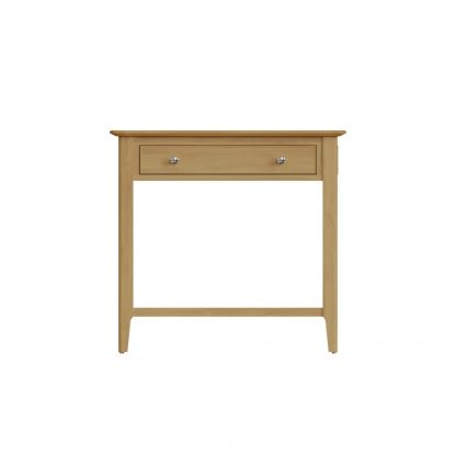 Arvid Oak Console Hallway Table With Drawer - Image 5
