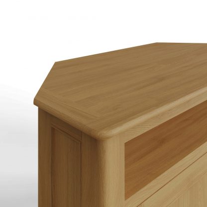 Arvid Oak Assembled Corner TV Unit With 2 Doors - Image 7