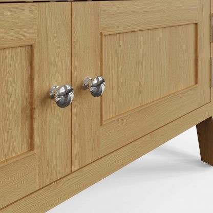 Arvid Oak Assembled Corner TV Unit With 2 Doors - Image 6