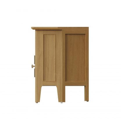 Arvid Oak Assembled Corner TV Unit With 2 Doors - Image 8