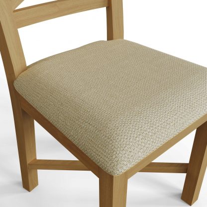 Arvid Assembled Pair Of Oak Cross-Back Dining Chairs - Image 7