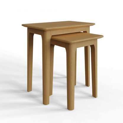 Arvid Oak Assembled Nest Of 2 Tables - Image 5