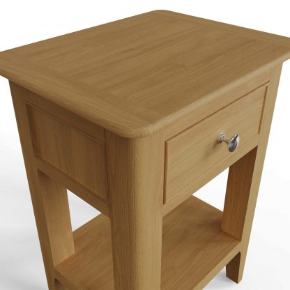 Arvid Oak Assembled Side/ Lamp Table - Image 10