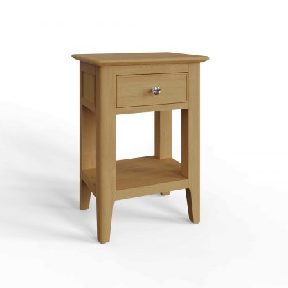 Arvid Oak Assembled Side/ Lamp Table - Image 4