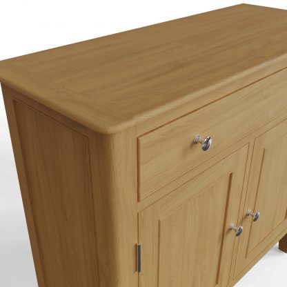 Arvid Oak Assembled 2 Door 1 Drawer Sideboard - Image 9