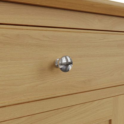 Arvid Oak Assembled 2 Door 1 Drawer Sideboard - Image 10