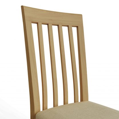Arvid Assembled Pair Of Oak Slat-Back Dining Chairs - Image 7