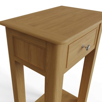 Arvid Oak Assembled Side/ Lamp Table - Image 6