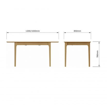 Arvid Oak Butterfly Extending Dining Table - Image 13