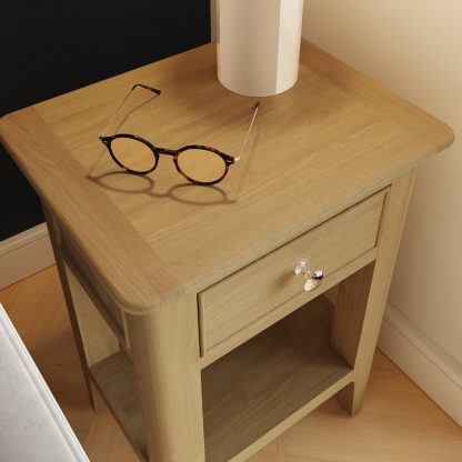 Arvid Oak Assembled Side/ Lamp Table - Image 3