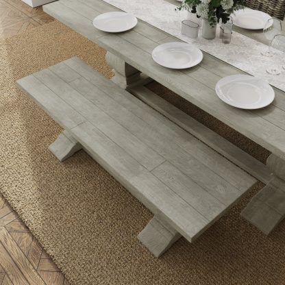 Bowood Reclaimed Solid Pine Dining Bench - Image 2