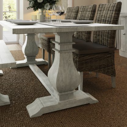 Bowood Reclaimed Pine 2m (6ft6) Dining Table - Image 4