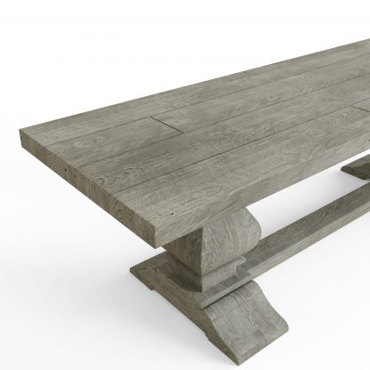 Bowood Reclaimed Solid Pine Dining Bench - Image 7