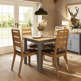 Taberno Square Dining Table - Grey
