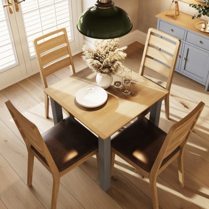 Taberno Square Dining Table - Grey - Image 3