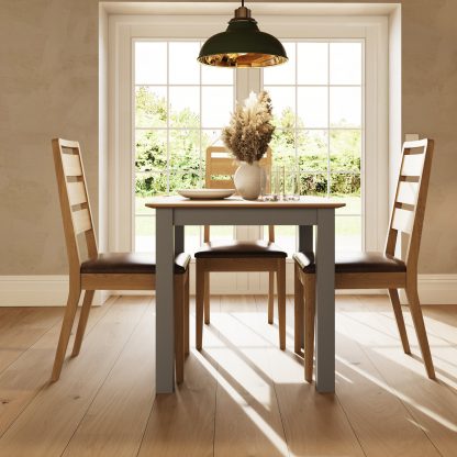 Taberno Square Dining Table - Grey - Image 4