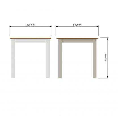 Taberno Square Dining Table - Linen - Image 8