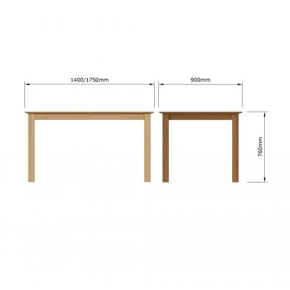 Taberno Extending Dining Table - Oak - Image 12