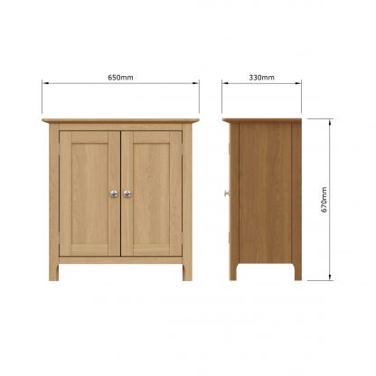 Taberno Compact Sideboard - Oak - Image 9