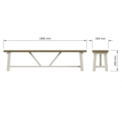 Purbeck 1.8M Bench - Image 9