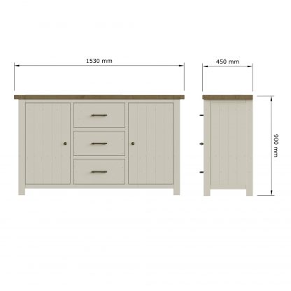 Purbeck Truffle Large Sideboard - Image 9