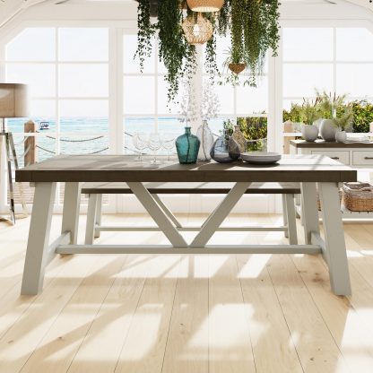 Purbeck 2m Fixed Top Dining Table - Image 4