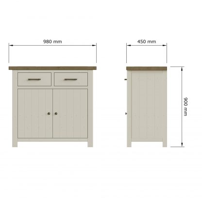 Purbeck Truffle Small Sideboard - Image 9