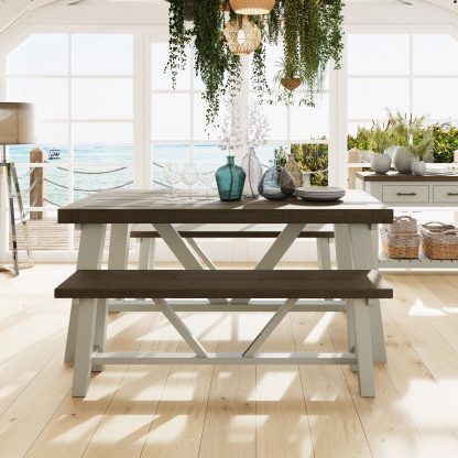 Purbeck 1.6m Fixed Top Dining Table - Image 2